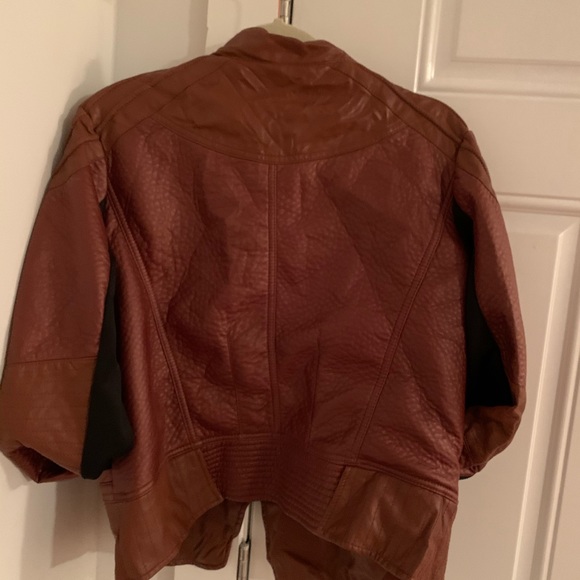 Cato Faux Leather knit insert Jacket!!! - Picture 4 of 6